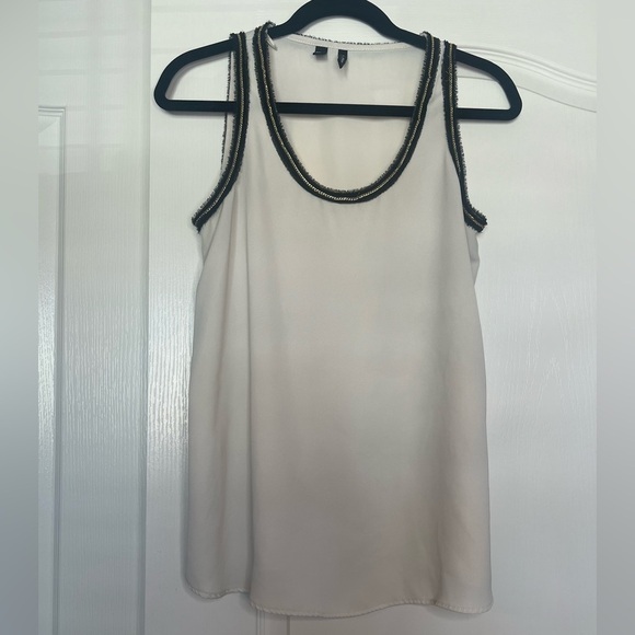 MANGO White Good Chain Embellished Tank Blouse - Picture 7 of 7